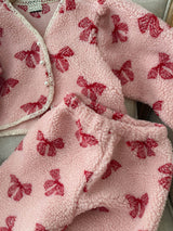 Ribbon Fleece Top & Pants Set