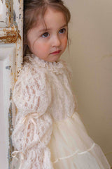 Velorin Shimmer Tulle Dress _Cream