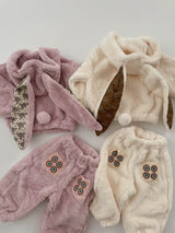 Bunny Pom-Pom Top & Pants Set_ Lavender