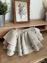 Corduroy Tiered Bloomer Skirt