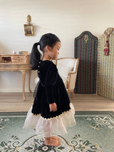 Lilibet Velour Dress_Black