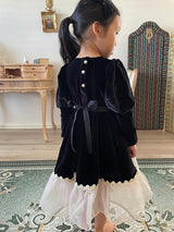 Lilibet Velour Dress_Black