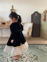 Lilibet Velour Dress_Black