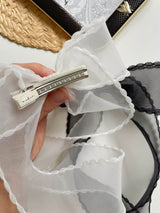 Grace Organza Longtail Bow Clips