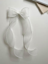 Grace Organza Longtail Bow Clips