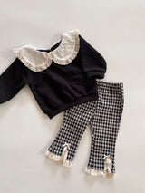 Ribbon Flare Pants _2Colours
