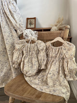 Misty Eyelet Dress _Beige