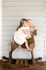 Long tail double bow clip set