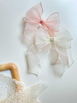 Rosie Wavy Midi Tail Bow Clip