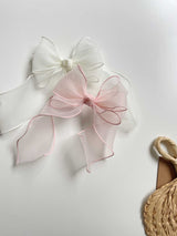 Rosie Wavy Midi Tail Bow Clip