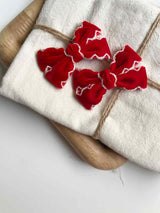 Red Velvet Ribbon Clip Sets