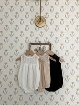 Milk Cream Romper _Black