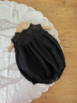 Milk Cream Romper _Black