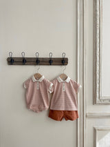 Monbebe Caramel Collar Romper _2 Colours