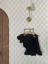 Milk Cream Romper _Black