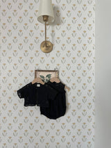 Milk Cream Romper _Black