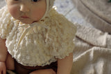 Mocha Lace Baby Swimsuit & Bonnet Set