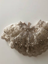 Vintage Pearl Frill Neck Collar