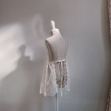 Chacha Eyelet Cotton Apron