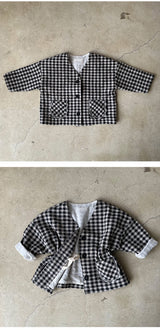 Linen Check Jacket_2Colours