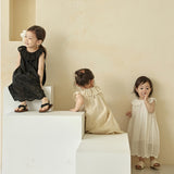 Embroidered Pin tuck Dress_3 Colours