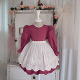 Chacha Eyelet Cotton Apron