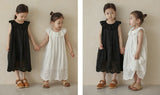 Embroidered Pin tuck Dress_3 Colours