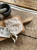Whisper Lace Bonnets - Baby's breath