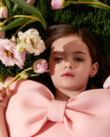 Ariel Bow Dress_Classic Pink