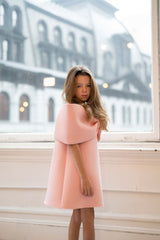 Ariel Bow Dress_Classic Pink
