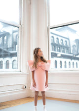 Ariel Bow Dress_Classic Pink