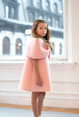 Ariel Bow Dress_Classic Pink