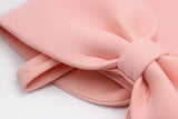 Ariel Bow Dress_Classic Pink