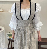 Black Suspender Lace Apron (Adult)