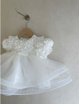 White Rose Baby Dress