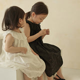 Embroidered Pin tuck Dress_3 Colours