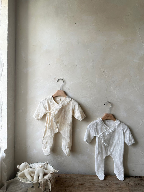 Monbebe Lace Cosy Suits from Newborn size_2Colours