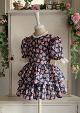 Nero Floral Blouse & Skort Set