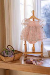 Roselyn Bloom Dress Romper_ Pink