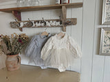 Jella Lace Romper_ Grey
