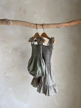 Lily Smock Romper _Olive