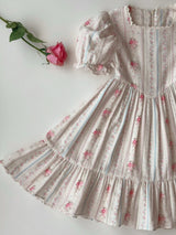 Antoinette Floral Stripe Dress