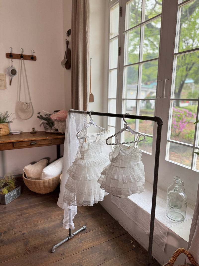 Colette Tutu Lace Dress_White