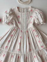Antoinette Floral Stripe Dress