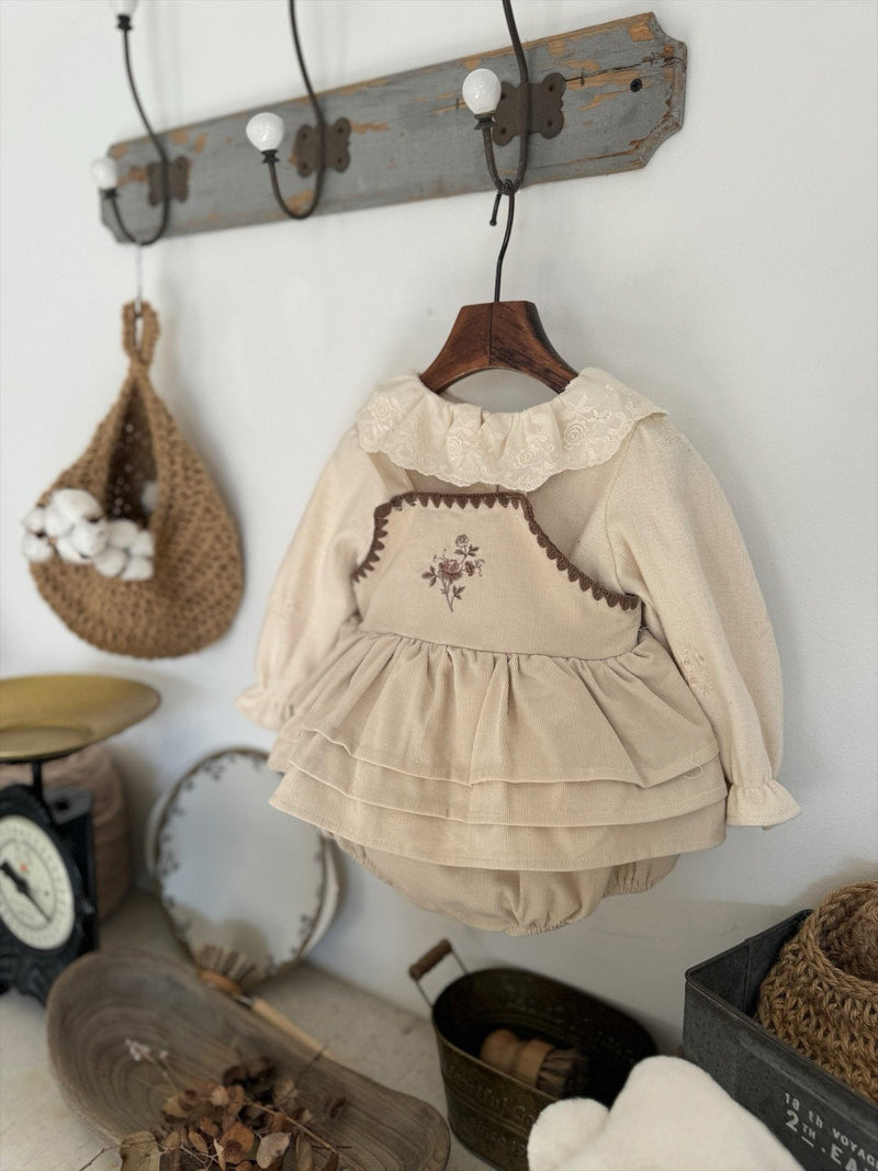 Rose Embroidery Romper _2 Colours