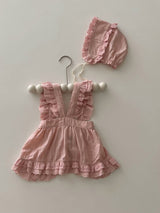 Pink Frill Baby Apron