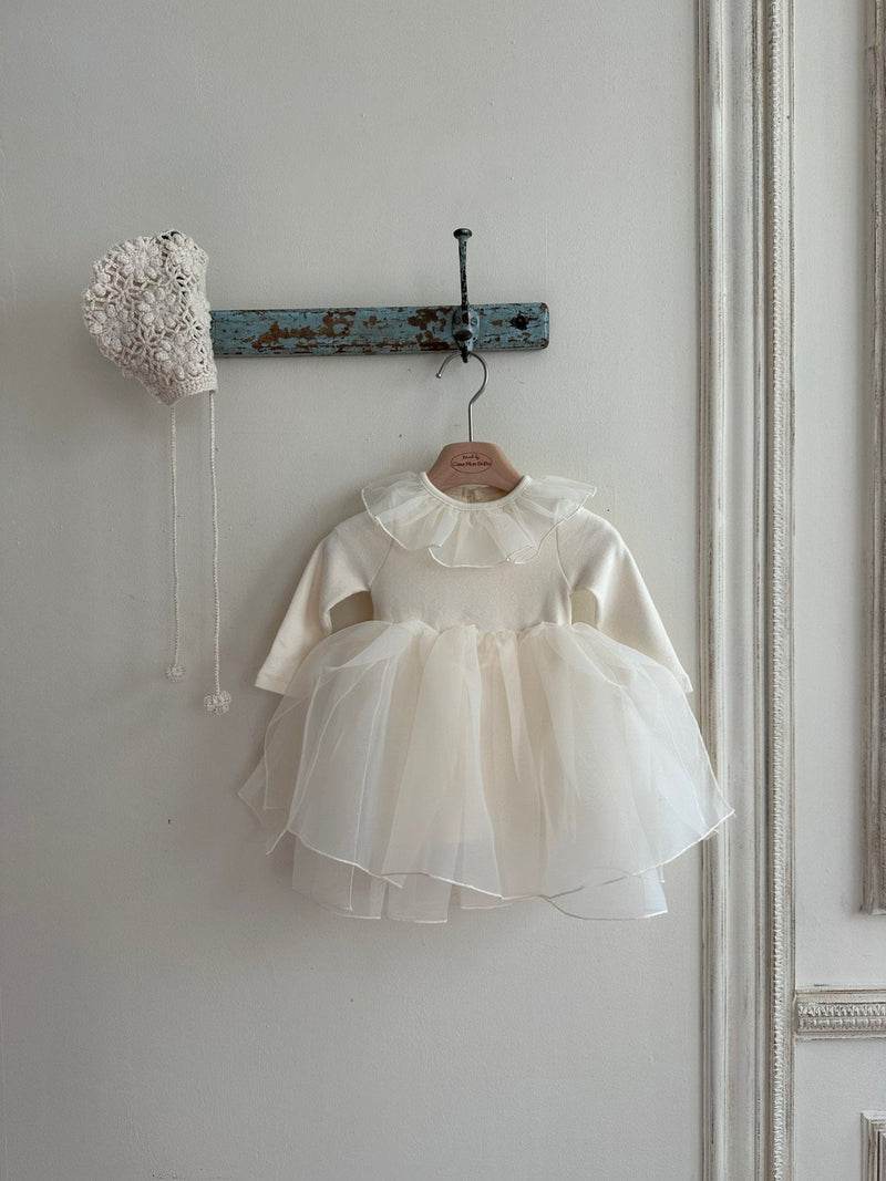 Monbebe Cream Organza Tutu Dress