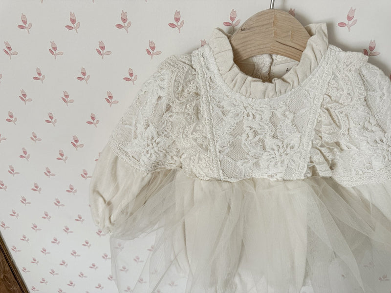 Jella Lace Romper_ Cream