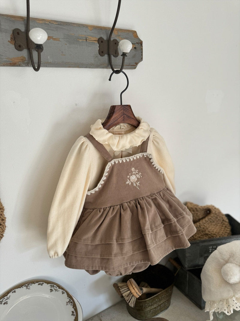 Rose Embroidery Romper _2 Colours