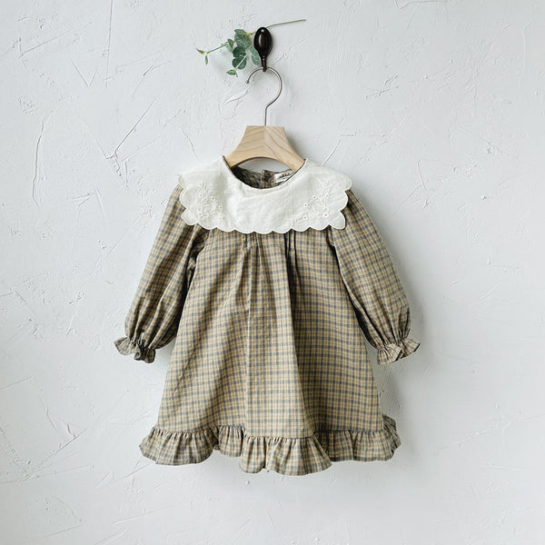 Colin Check Dress _Beige